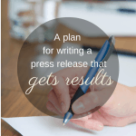 How to write a press release that gets results
